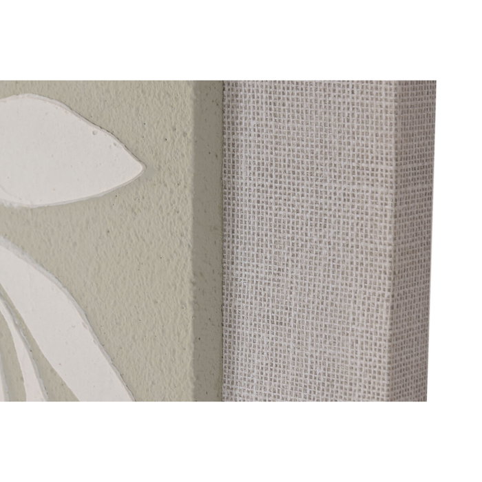 DKD Home Decor Cuadro Lienzo MDF Jarrón 3D (Pack de 2) 80x120 cm