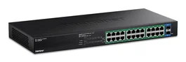 Trendnet TPE-TG262ES Switch Gestionado Rack 24 Puertos Gigabit PoE+ 2 SFP, 52 Gbit/s, SNMP, QoS, VLAN