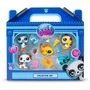 Bandai Littlest Pet Shop Set Coleccionista Tema de Playa BF00517 con 5 Animales y Accesorios