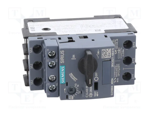 SIEMENS 3RV2021-4BA15 Interruptor motorizado 7,5kW S0