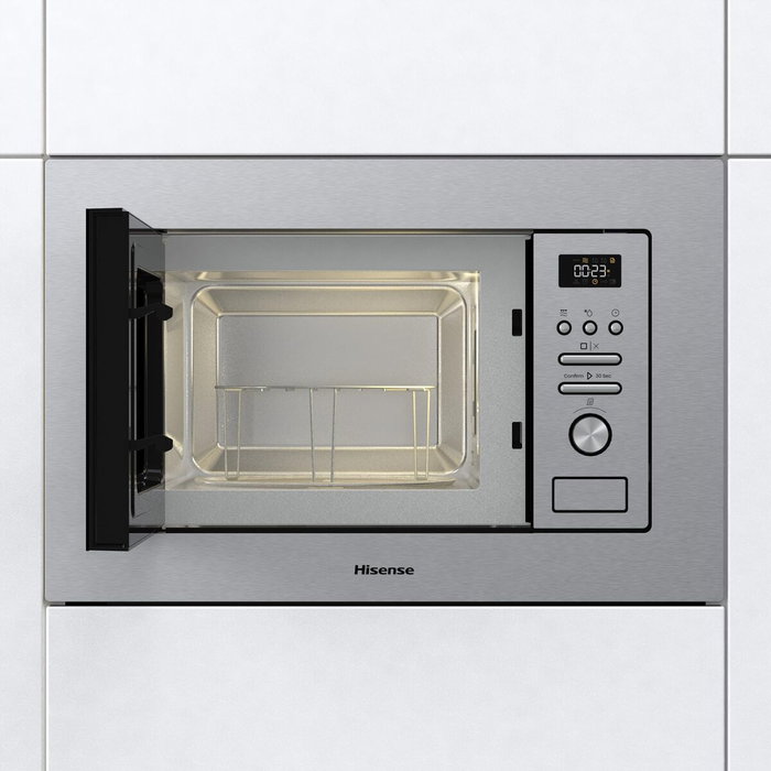 Microondas con Grill Hisense BIM320G41X 800 W 20 L Acero