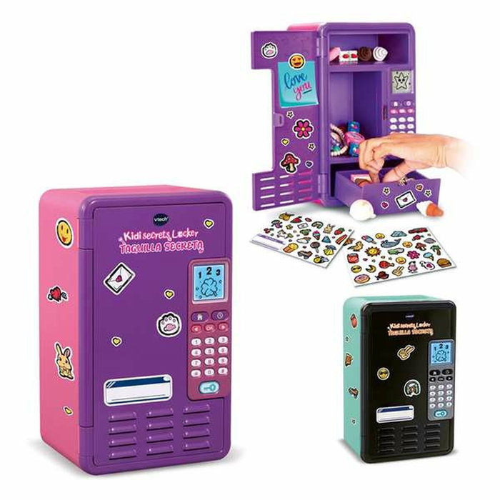 V-Tech KidiSecrets Taquilla Secreta Morada con Teclado LCD y Conexión MP3 V-Tech KidiSecrets Taquilla Secreta Morada con Teclado LCD y Conexión MP3