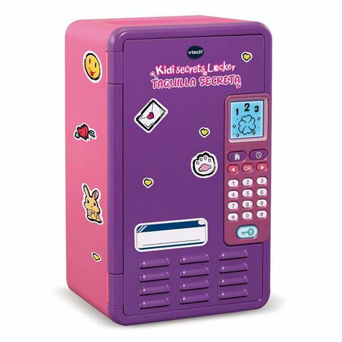 V-Tech KidiSecrets Taquilla Secreta Morada con Teclado LCD y Conexión MP3 V-Tech KidiSecrets Taquilla Secreta Morada con Teclado LCD y Conexión MP3