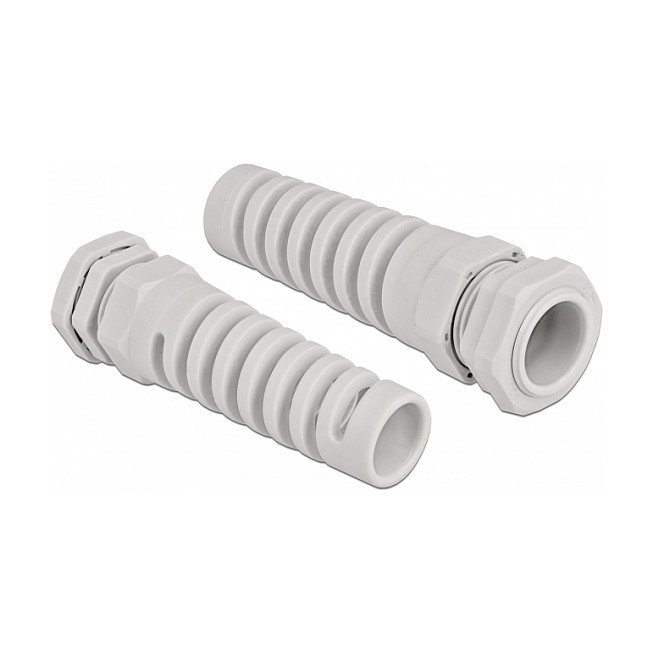 DeLOCK Prensaestopas con alivio de tensión PG21 gris