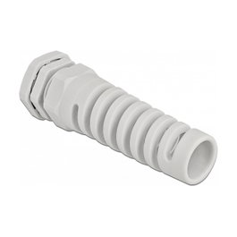 DeLOCK Prensaestopas con alivio de tensión PG21 gris