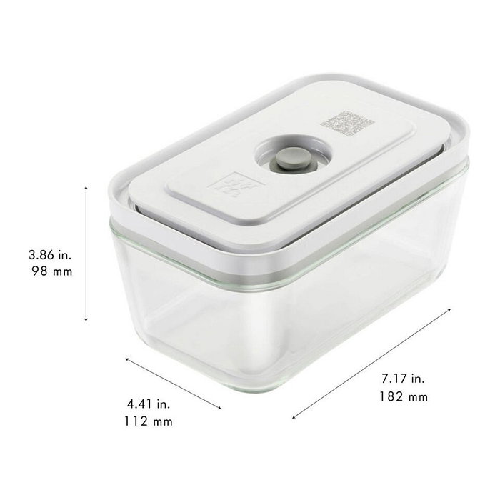 Zwilling Fresh&Save Vacuum Box M de Vidrio, 0,9 L, Gris y Transparente Zwilling Fresh&Save Vacuum Box M de Vidrio, 0,9 L, Gris y Transparente