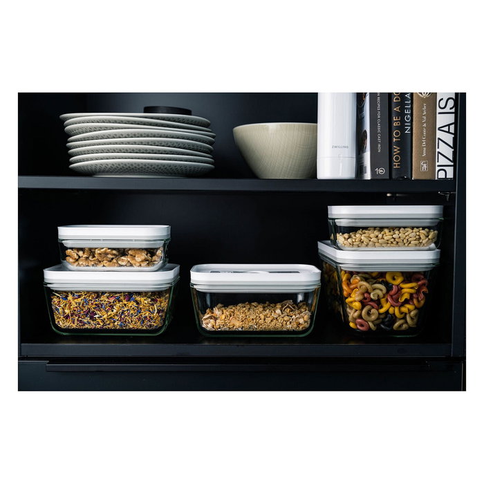 Zwilling Fresh&Save Vacuum Box M de Vidrio, 0,9 L, Gris y Transparente Zwilling Fresh&Save Vacuum Box M de Vidrio, 0,9 L, Gris y Transparente