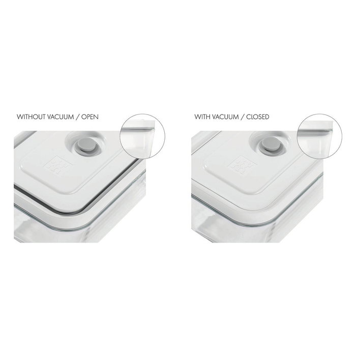 Zwilling Fresh&Save Vacuum Box M de Vidrio, 0,9 L, Gris y Transparente Zwilling Fresh&Save Vacuum Box M de Vidrio, 0,9 L, Gris y Transparente