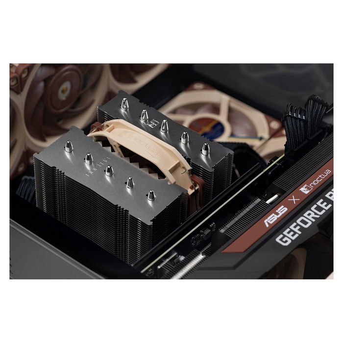 NOCTUA NH-D12L Refrigerador CPU para Socket Intel y AMD, Ventilador de Alto Rendimiento y Bajo Ruido