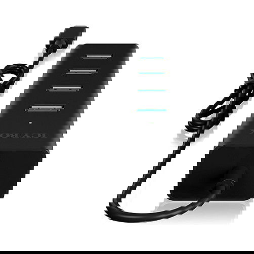 ICY BOX IB-HUB1409-C3 USB-C HUB 4 Puertos USB 3.0 con Velocidad de 5000 Mbit/s