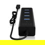 ICY BOX IB-HUB1409-C3 USB-C HUB 4 Puertos USB 3.0 con Velocidad de 5000 Mbit/s