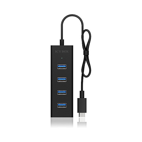ICY BOX IB-HUB1409-C3 USB-C HUB 4 Puertos USB 3.0 con Velocidad de 5000 Mbit/s