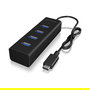 ICY BOX IB-HUB1409-C3 USB-C HUB 4 Puertos USB 3.0 con Velocidad de 5000 Mbit/s