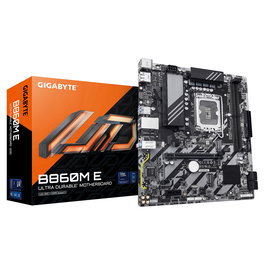 GIGABYTE B860M E Placa Base Micro ATX - Intel Core Ultra Series (LGA 1851), DDR5 hasta 8800MHz (O.C), 2xM.2 PCIe 4.0, Realtek ALC897 7.1, Realtek GbE LAN