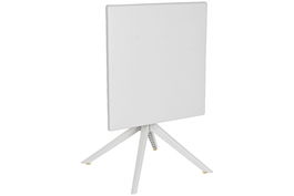 DKD Home Decor Mesa Terraza Y Jardin Barhotel Gris Metal PP 70 x 70 x 75 cm