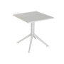 DKD Home Decor Mesa de Metal y PP Reciclado Gris 70x70x75 cm