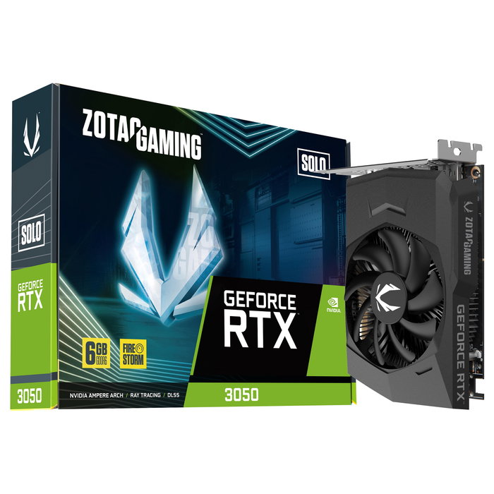 Zotac GAMING GeForce RTX 3050 Solo 6 GB GDDR6 Zotac GAMING GeForce RTX 3050 Solo 6 GB GDDR6