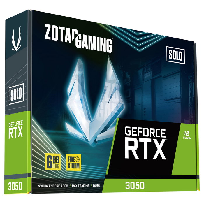 Zotac GAMING GeForce RTX 3050 Solo 6 GB GDDR6 Zotac GAMING GeForce RTX 3050 Solo 6 GB GDDR6