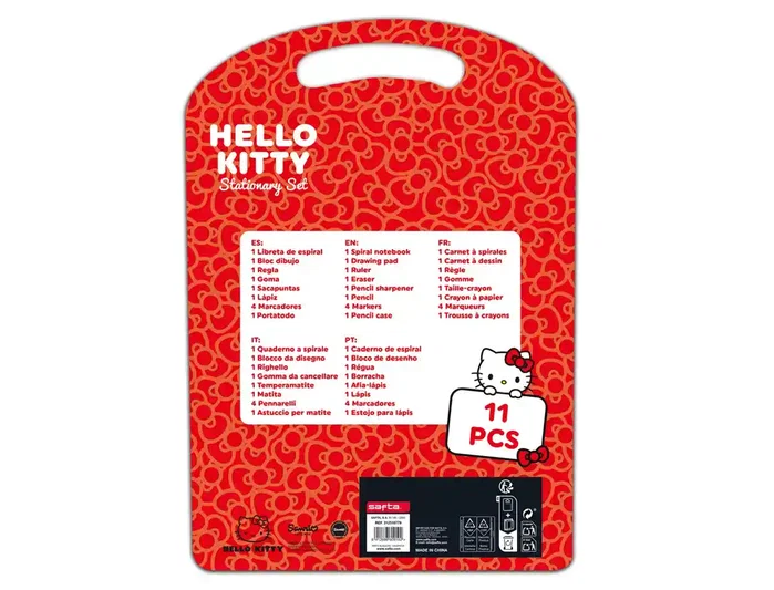 Safta Set de Escritura Hello Kitty Iconic 27x37,5x3 Cm Safta Set de Escritura Hello Kitty Iconic 27x37,5x3 Cm