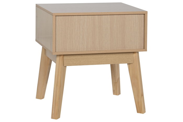 DKD Home Decor Mesita de Noche Scandi Natural 36 x 49 x 45 cm