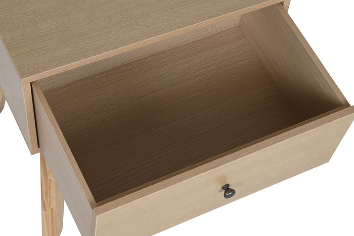 DKD Home Decor Mesita de Noche Scandi Natural 36 x 49 x 45 cm