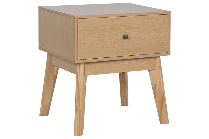 DKD Home Decor Mesita de Noche Scandi Natural 36 x 49 x 45 cm