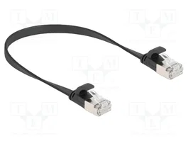 DeLOCK 81161 Cable Ethernet Cat.6a U/FTP Plano 0,25 m Negro