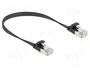 DeLOCK 81161 Cable Ethernet Cat.6a U/FTP Plano 0,25 m Negro