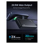 Ugreen Power Bank 20000mAh Ugreen 25683, Carga Rápida PD 22.5W, Tres Puertos (2x USB-A + USB-C), Negro, LED