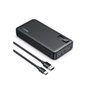 Ugreen Power Bank 20000mAh Ugreen 25683, Carga Rápida PD 22.5W, Tres Puertos (2x USB-A + USB-C), Negro, LED