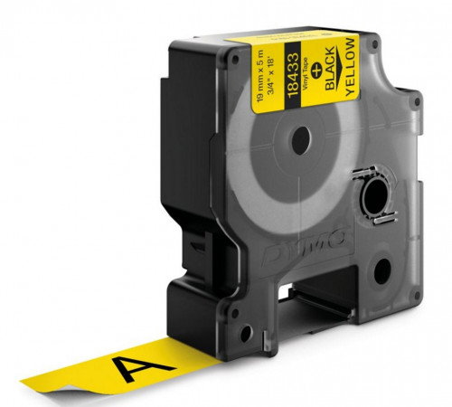Dymo RHINO Cinta ID1-19 Negro/Amarillo Vinilo 19mm x 5,5m Dymo RHINO Cinta ID1-19 Negro/Amarillo Vinilo 19mm x 5,5m