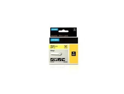 Dymo RHINO Cinta ID1-19 Negro/Amarillo Vinilo 19mm x 5,5m Dymo RHINO Cinta ID1-19 Negro/Amarillo Vinilo 19mm x 5,5m
