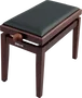 QUIKLOK Banqueta para Piano Deluxe PB100 Madera Nogal/Negra Mate