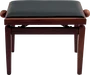 QUIKLOK Banqueta para Piano Deluxe PB100 Madera Nogal/Negra Mate