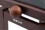 QUIKLOK Banqueta para Piano Deluxe PB100 Madera Nogal/Negra Mate