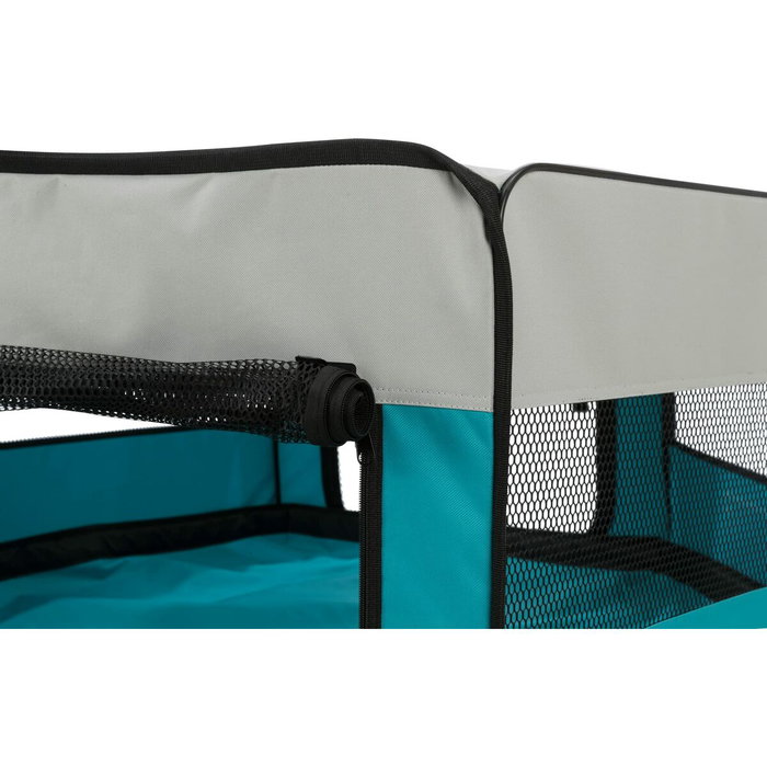 Trixie Recinto con red/base ø 150 × 65 cm - Turquesa / Gris claro