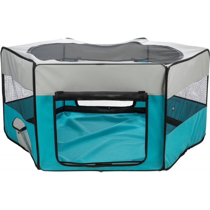 Trixie Recinto con red/base ø 150 × 65 cm - Turquesa / Gris claro