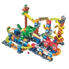 Vtech Marble Rush Set Magnético Dino Aventuras XL400E - Juego de construcción para niños - Idioma francés