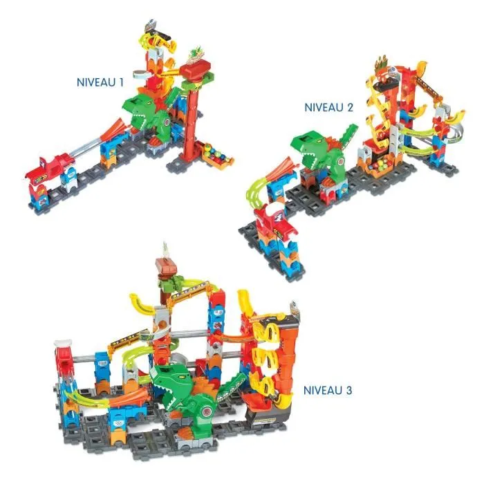 VTech VTECH MARBLE RUSH - DINO AVENTURAS SET MAGNÉTICO XL400E, Referencia: VTE3417765716058