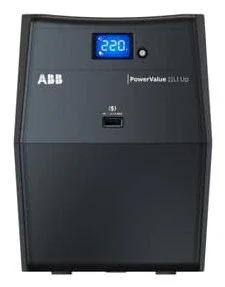 ABB PowerValue 11Li UPS 4NWP100171R0001 de Torre Interactiva 0.8 kVA / 480 W, 4 Salidas AC, Batería Plomo-Ácido, Forma de Onda Pseudo Sine, Negro