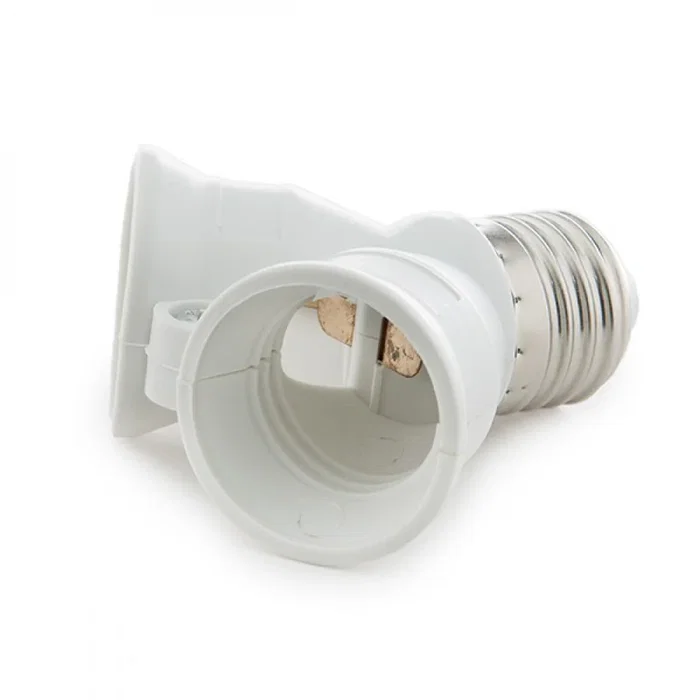 Adaptador E27 a 2 x E27