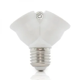 Adaptador E27 a 2 x E27