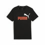 Camiseta de Manga Corta Infantil Puma Essentials+ 2 Col Logo 060-caramel