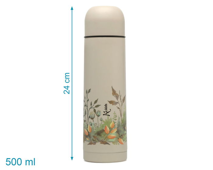 KioKids Termo para Líquidos 500 mL Beige - Ideal para mantener bebidas frías 24h o calientes 12h, Anti-goteo y Anti-derrame KioKids Termo para Líquidos 500 mL Beige - Ideal para mantener bebidas frías 24h o calientes 12h, Anti-goteo y Anti-derrame