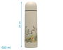 KioKids Termo para Líquidos 500 mL Beige - Ideal para mantener bebidas frías 24h o calientes 12h, Anti-goteo y Anti-derrame