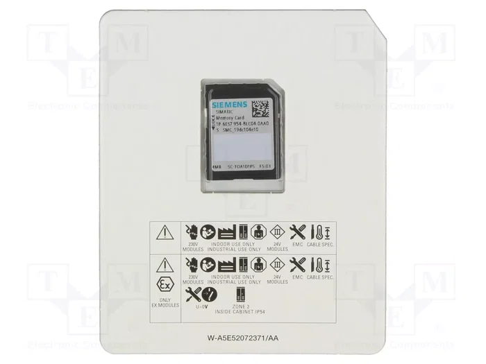 SIEMENS Tarjeta de memoria de 4MB para controladores PLC SIEMENS Tarjeta de memoria de 4MB para controladores PLC