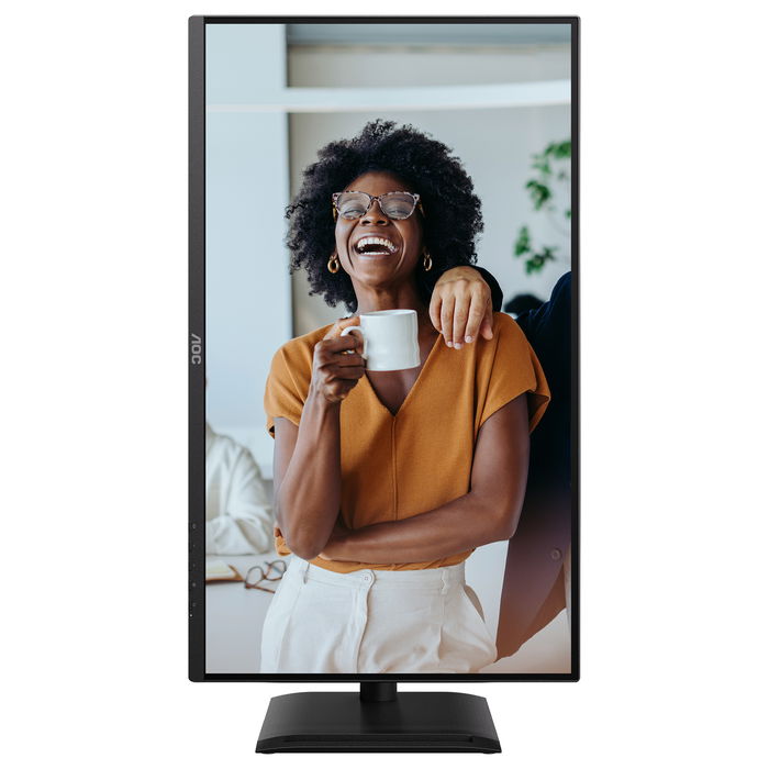 AOC Q27P4CV Monitor QHD de 27 Pulgadas (68,6cm) - 2560x1440 IPS 120Hz HDR, 4ms, Altavoces, USB-C 96W, DP 1.4, HDMI 2.1, KVM, Altura Ajustable, VESA, Negro