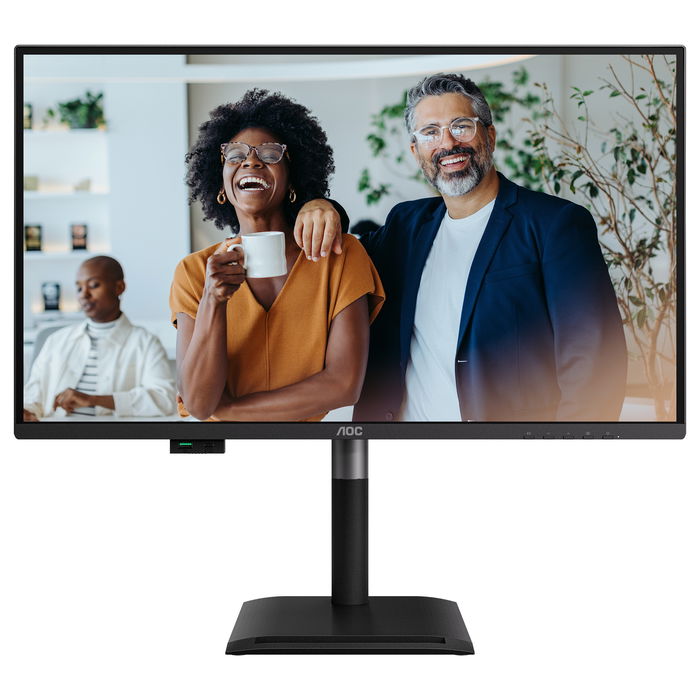 AOC Q27P4CV Monitor QHD de 27 Pulgadas (68,6cm) - 2560x1440 IPS 120Hz HDR, 4ms, Altavoces, USB-C 96W, DP 1.4, HDMI 2.1, KVM, Altura Ajustable, VESA, Negro