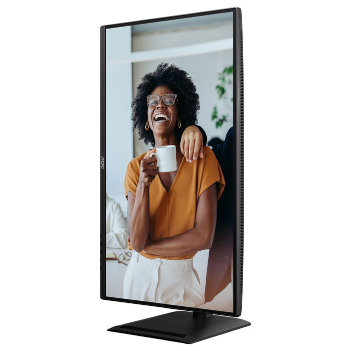 AOC Q27P4CV Monitor QHD de 27 Pulgadas (68,6cm) - 2560x1440 IPS 120Hz HDR, 4ms, Altavoces, USB-C 96W, DP 1.4, HDMI 2.1, KVM, Altura Ajustable, VESA, Negro