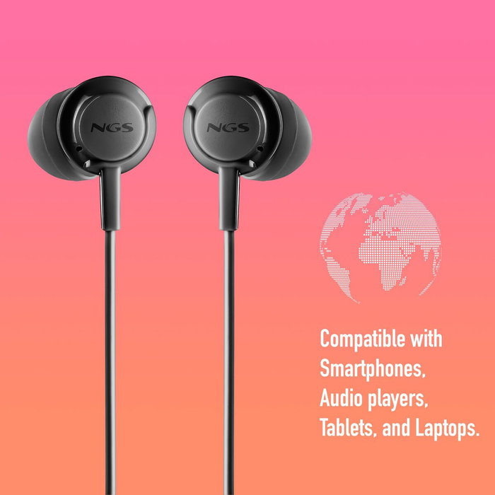 NGS Cross Step Auriculares Intrauditivos USB-C Negro